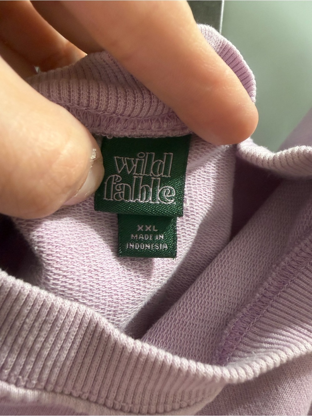 wild fable Oversized Crewneck Sweatshirt in Dusty Lilac - Picture 3 of 4